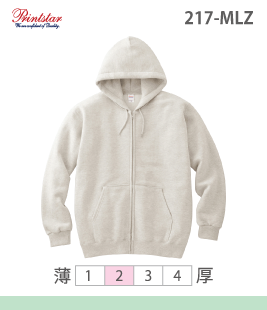 ジップアップライトパーカー